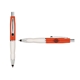 a orange cap & black clip & white grip turner ballpoint pen / stylus