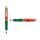 a orange cap & navy clip & green grip turner ballpoint pen / stylus