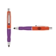 a orange cap & navy clip & purple grip turner ballpoint pen / stylus