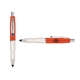 a orange cap & navy clip & white grip turner ballpoint pen / stylus