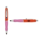 a orange cap & navy clip & pink grip turner ballpoint pen / stylus