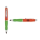 a orange cap & purple clip & light green grip turner ballpoint pen / stylus