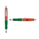 a orange cap & purple clip & green grip turner ballpoint pen / stylus
