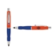 a orange cap & purple clip & navy grip turner ballpoint pen / stylus