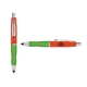 a orange cap & red clip & light green grip turner ballpoint pen / stylus