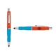 a orange cap & red clip & light blue grip turner ballpoint pen / stylus