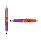 a orange cap & red clip & purple grip turner ballpoint pen / stylus