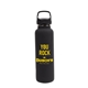 a black 20 oz satin vacuum bottle