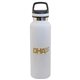 a white 20 oz satin vacuum bottle