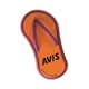 a orange orange flip flop mint tin