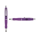 a purple cap & black clip & purple grip turner ballpoint pen / stylus