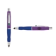 a purple cap & green clip & navy grip turner ballpoint pen / stylus
