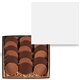 aerial view a black round cookie gift box, image 1 of 2