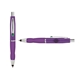 a purple cap & green clip & purple grip turner ballpoint pen / stylus