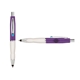 a purple cap & light blue clip & white grip turner ballpoint pen / stylus