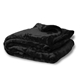 a black oversized soft touch luxury blanket