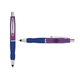a purple cap & orange clip & navy grip turner ballpoint pen / stylus