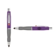 a purple cap & orange clip & silver grip turner ballpoint pen / stylus