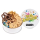 a white fresh beginnings sweet salty chocolate explosion tin