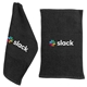 a black rally / golf / kitchen towel