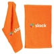 a orange rally / golf / kitchen towel