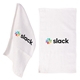 a white rally / golf / kitchen towel