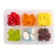 a clear pride rainbow die cut nested candy box