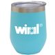 a aqua 12 oz custom vacuum wine cup