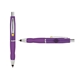 a purple cap & yellow clip & purple grip turner ballpoint pen / stylus