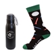 a matte black less work, more golf bottle gift set