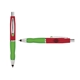 a red cap & light green clip & light green grip turner ballpoint pen / stylus