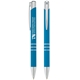 a sky blue delane(r) softex pen