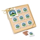 a white nine piece chocolate foiled square gift box - full color
