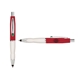 a red cap & green clip & white grip turner ballpoint pen / stylus