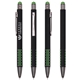 a green honeycomb stylus gel pen