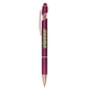 a burgundy full color ultima rose gold accent stylus pen