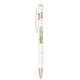a white full color ultima rose gold accent stylus pen