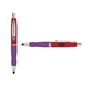 a red cap & light blue clip & purple grip turner ballpoint pen / stylus