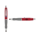a red cap & light blue clip & silver grip turner ballpoint pen / stylus