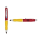 a red cap & light blue clip & yellow grip turner ballpoint pen / stylus