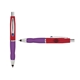 a red cap & navy clip & purple grip turner ballpoint pen / stylus