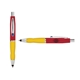 a red cap & navy clip & yellow grip turner ballpoint pen / stylus