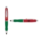 a red cap & orange clip & green grip turner ballpoint pen / stylus