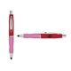 a red cap & red clip & pink grip turner ballpoint pen / stylus