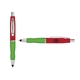 a red cap & white clip & light green grip turner ballpoint pen / stylus