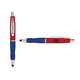 a red cap & white clip & navy grip turner ballpoint pen / stylus