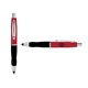 a red cap & pink clip & black grip turner ballpoint pen / stylus