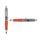 a silver cap & black clip & orange grip turner ballpoint pen / stylus