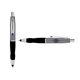 a silver cap & navy clip & black grip turner ballpoint pen / stylus
