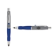 a silver cap & navy clip & navy grip turner ballpoint pen / stylus